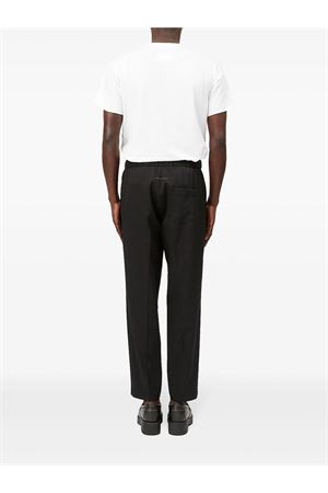Pantaloni crop in lana vergine nero MM6 MAISON MARGIELA | SH0KA0023M35153900